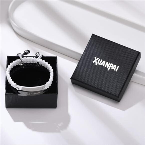 Matching Couples Bracelets for Women Men Long Distance Bracelets for Couples - Picture 6 of 7